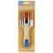 12 Packs: 3 ct. (36 total) Necessities&#x2122; All-Purpose Brown Synthetic Flat Brush Set by Artist&#x27;s Loft&#x2122;